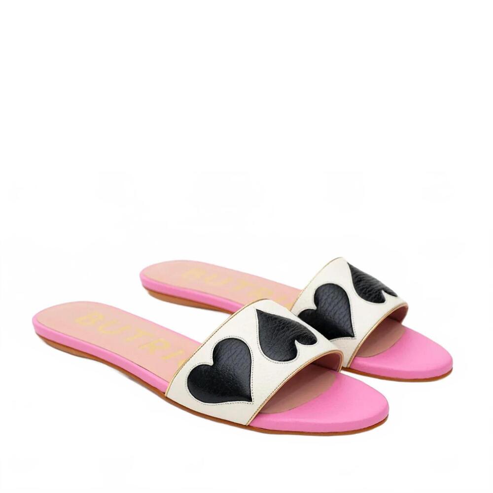 NEW BUTRICH women's emiliana flat sandals in rosa
